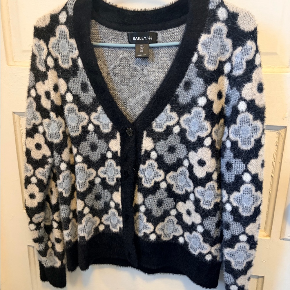 Bailey 44 Women's Floral Fuzzy Cardigan